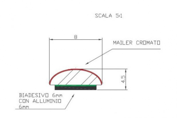 DECORATIVO PARAURTI UNIV.5MT