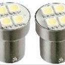 LAMPADA BA15 4 SMD BIANCHI 24V 2PZ LED