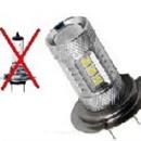 CP.LAMPADA A LED CREE H1 12/24 50W