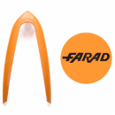 4 INSERTI ARANCIO PER COPPA  RUOTA FARAD 240 14" FREEWHEELING