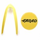 4 INSERTI GIALLI PER COPPA RUOTA FARAD 240 14" FREEWHEELING