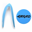 4 INSERTI AZZURRO PER COPPA RUOTA FARAD 240 15" FREEWHEELING