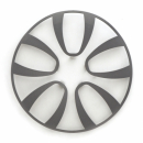 4 INSERTI GRIGIO SCURO COPPA RUOTA FARAD 241 15" FREEWHEELING
