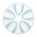 4 INSERTI AZZURRO CHIARO COPPA  RUOTA FARAD 241 16" FREEWHEELING