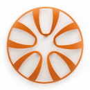 4 INSERTI ARANCIO COPPA RUOTA FARAD 241 16" FREEWHEELING