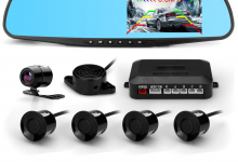 KIT PARCHEGGIO SPECCHIETTO+SENSORI+CAMERA12V