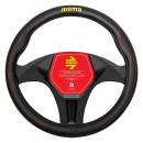 COPRIVOLANTE MOMO CONFORT NERO/ROSSO 38/39 CM