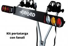 PORTA TARGA CON LUCI PER P/BICI VARAITA